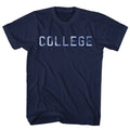 Navy Animal House t-shirt featuring Animal House Distressed COLLEGE Bluto sweatshirt design