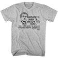 Gray heather Animal House t-shirt featuring Animal House Pearl Harbor Bluto Germans speech design