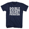 Navy Animal House t-shirt featuring Animal House Double Secret Probation Dean Wormer design