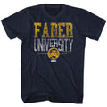 Navy Animal House t-shirt featuring Animal House Faber University official seal design