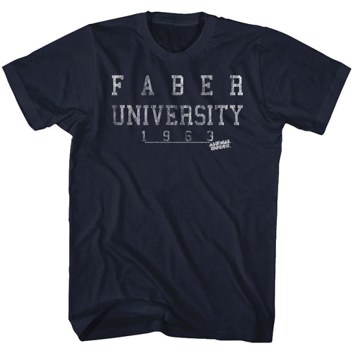 Navy Animal House t-shirt featuring Animal House FC63 Faber College 1963 design
