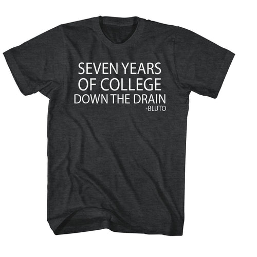 Black heather Animal House t-shirt featuring Animal House Drain It design