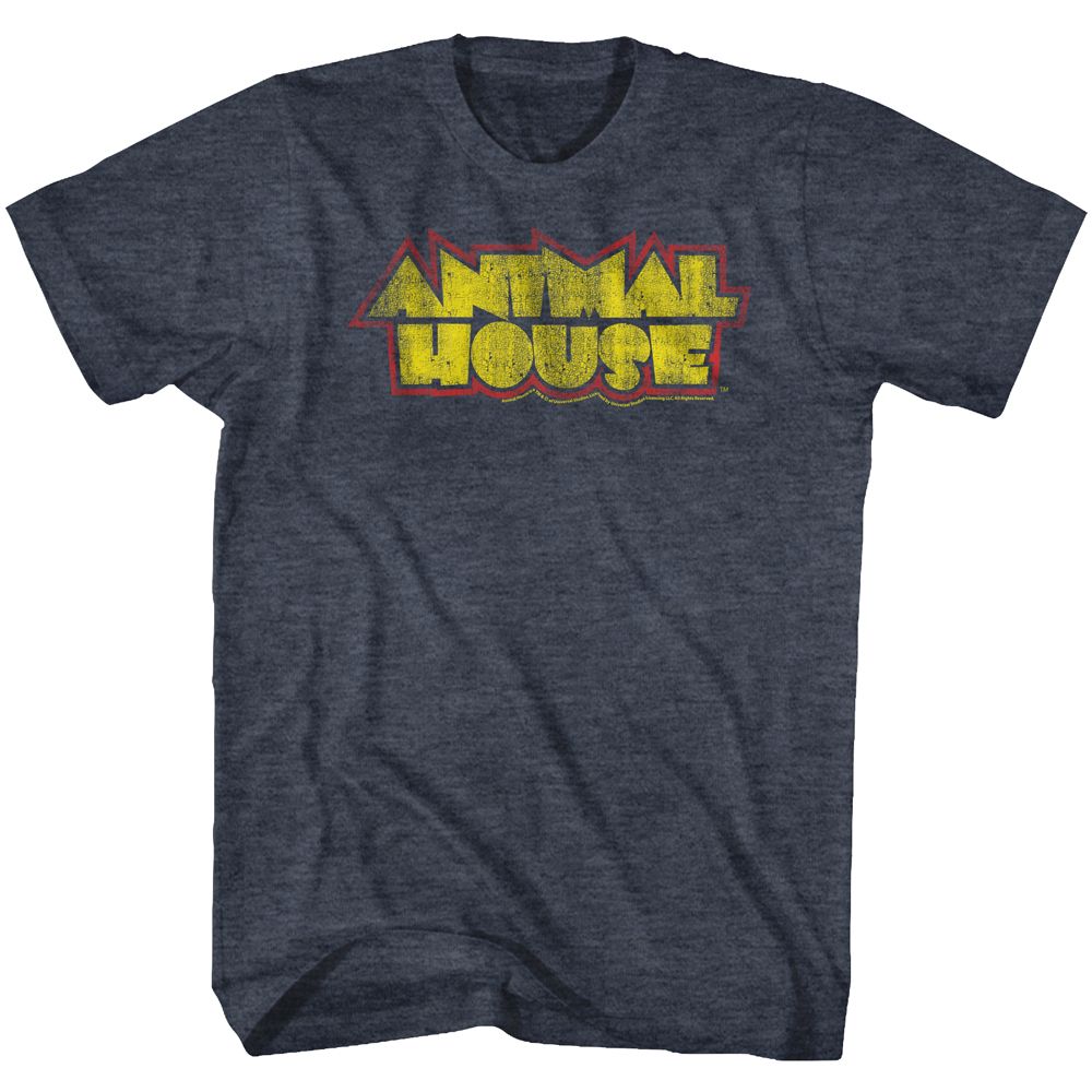 Navy heather Animal House t-shirt featuring Animal House House Fever Delta design