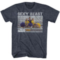 Navy heather Animal House t-shirt featuring Animal House Sexy Beast Bluto design