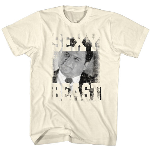 Natural Animal House t-shirt featuring Animal House Sexy Beast Bluto design