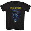 Black Army of Darkness t-shirt featuring Army of Darkness Evil Ash skeleton villain design