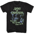 Black Army of Darkness t-shirt featuring Army of Darkness They Suck deadites quote design
