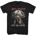 Black Army of Darkness t-shirt featuring Army of Darkness Pit Deadite skeleton design