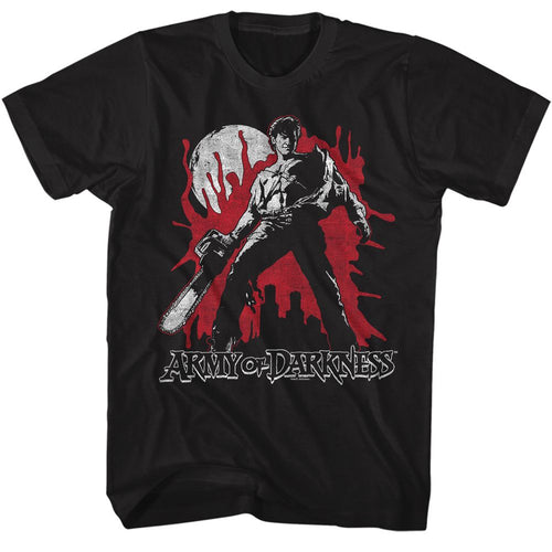 Black Army of Darkness t-shirt featuring Army of Darkness Bloody AOD design