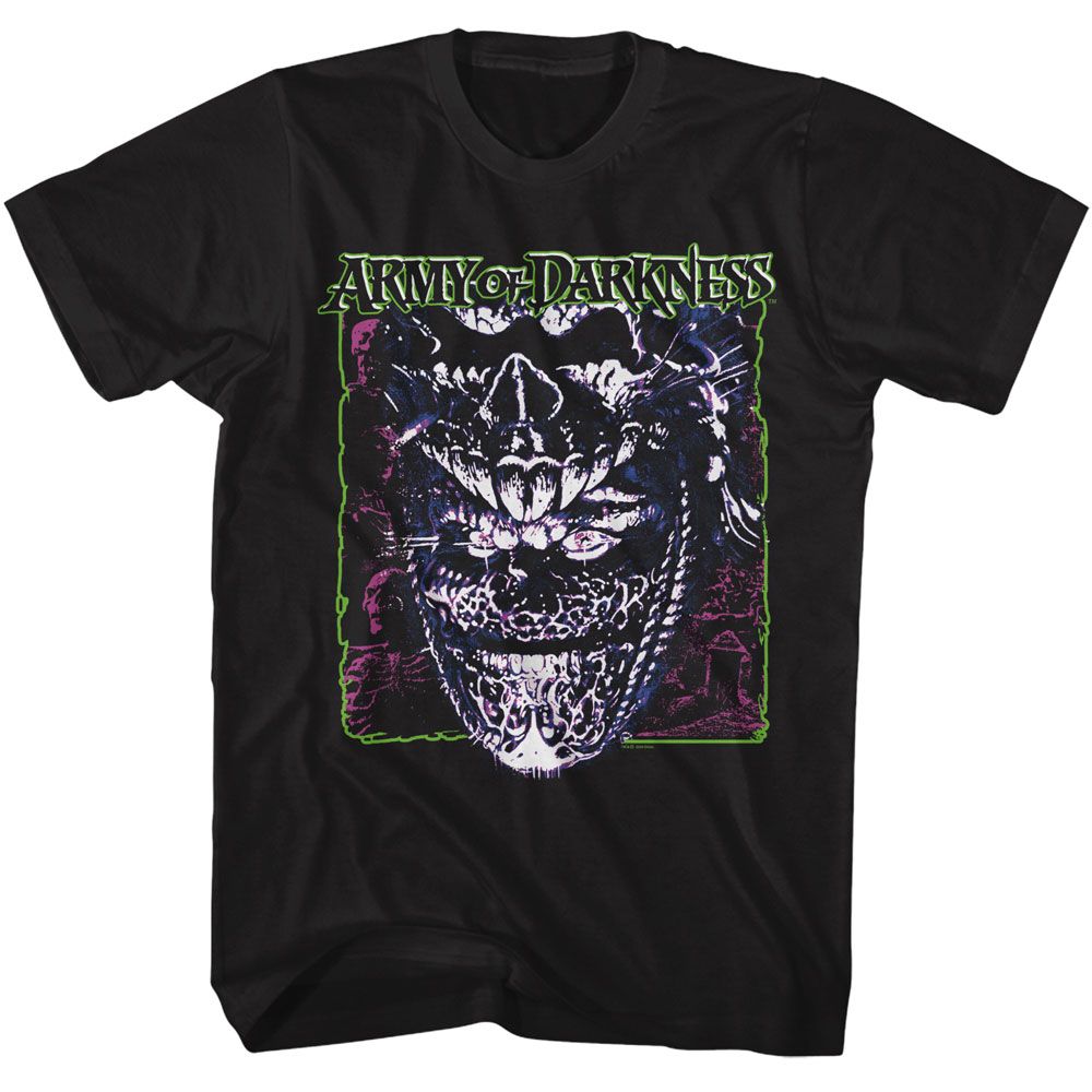 Black Army of Darkness t-shirt featuring Army of Darkness Bad Ash evil version design