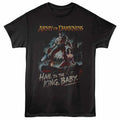Black Army of Darkness t-shirt featuring a Hail to the King Baby Poster design
