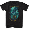 Black A Perfect Circle t-shirt featuring A Perfect Circle Octo Moon Phase design