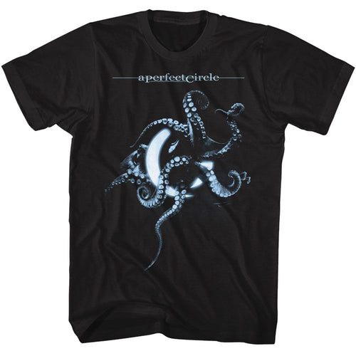 Black A Perfect Circle t-shirt featuring A Perfect Circle Eerie Deep Sea design