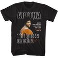 Black Aretha Franklin t-shirt featuring Aretha Franklin Queen Of Soul title design
