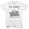 White US Army t-shirt featuring US Army Beyond The Average design