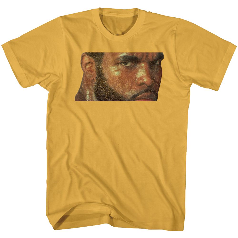 Ginger orange Mr. T t-shirt featuring Mr. T Aint A Happy T design