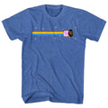 Royal blue heather Mr. T t-shirt featuring Mr. T Nyan Nyan Nyan design