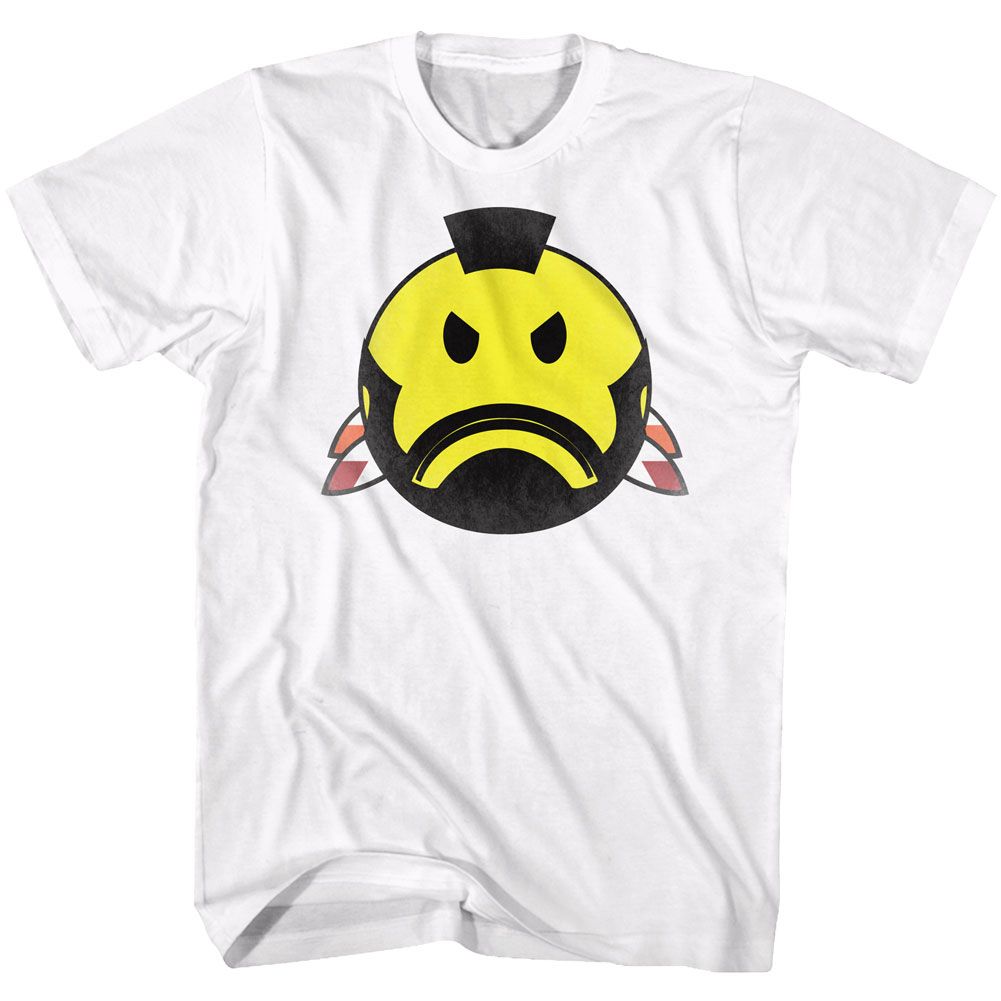 White Mr. T t-shirt featuring Mr. T Yellow colorway design