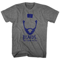 Graphite heather Mr. T t-shirt featuring Mr. T Beards facial hair design