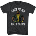 Black heather Mr. T t-shirt featuring Mr. T Im Funny design