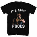 Black Mr. T t-shirt featuring Mr. T Its April Fools design