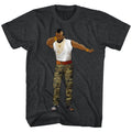 Black heather Mr. T t-shirt featuring Mr. T Dabbin design