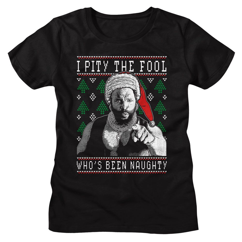 Mr. T Ladies T-Shirt - Whos Been Naughty