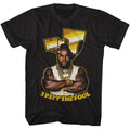 Black Mr. T t-shirt featuring Mr. T Gold Logo design