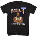 Black Mr. T t-shirt featuring Mr. T Metallic design