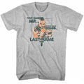 Gray heather Mr. T t-shirt featuring Mr. T Last Name design