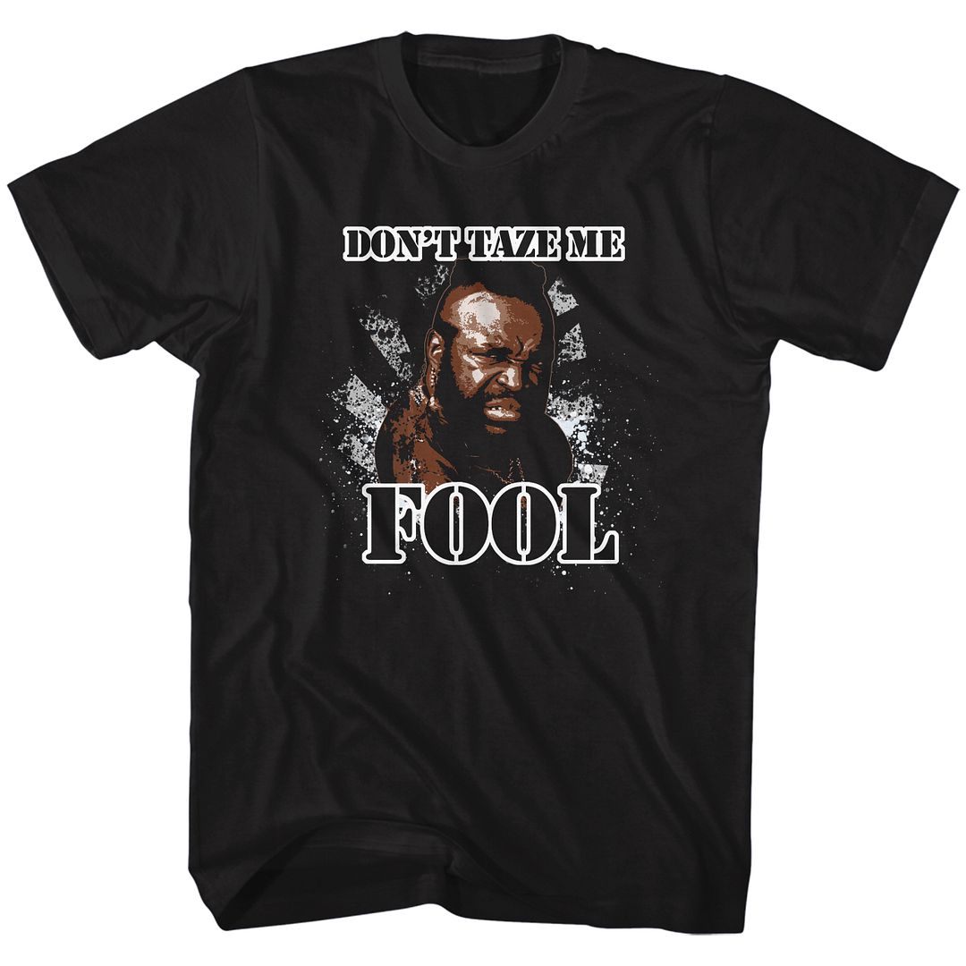 Black Mr. T t-shirt featuring Mr. T Lose It design