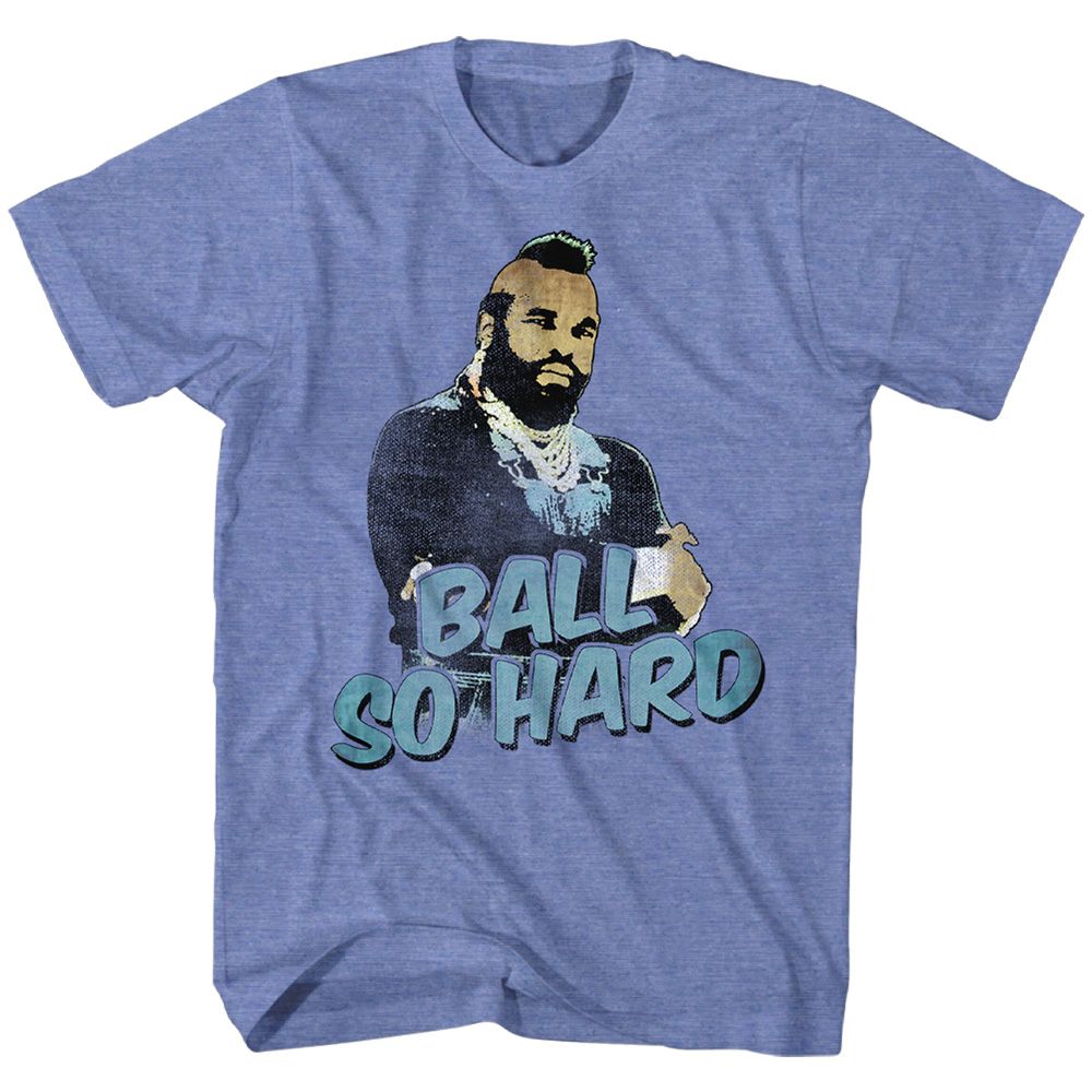 Light blue heather Mr. T t-shirt featuring Mr. T Cray Cray design