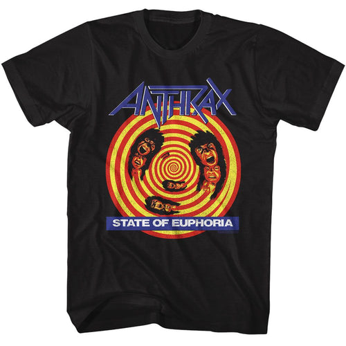 Black Anthrax t-shirt featuring Anthrax State Of Euphoria 1988 album design