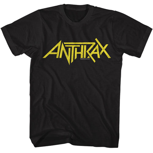 Black Anthrax t-shirt featuring Anthrax band logo classic design