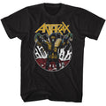 Black Anthrax t-shirt featuring Anthrax Judge Death 2000 AD vintage design