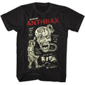 Black Anthrax t-shirt featuring Anthrax Live At The Ritz NYC venue design