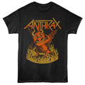 Black Anthrax t-shirt featuring Anthrax NOT Man Devil mascot design