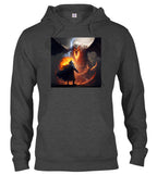 Charcoal Against the Fire Fantasy Hoodie