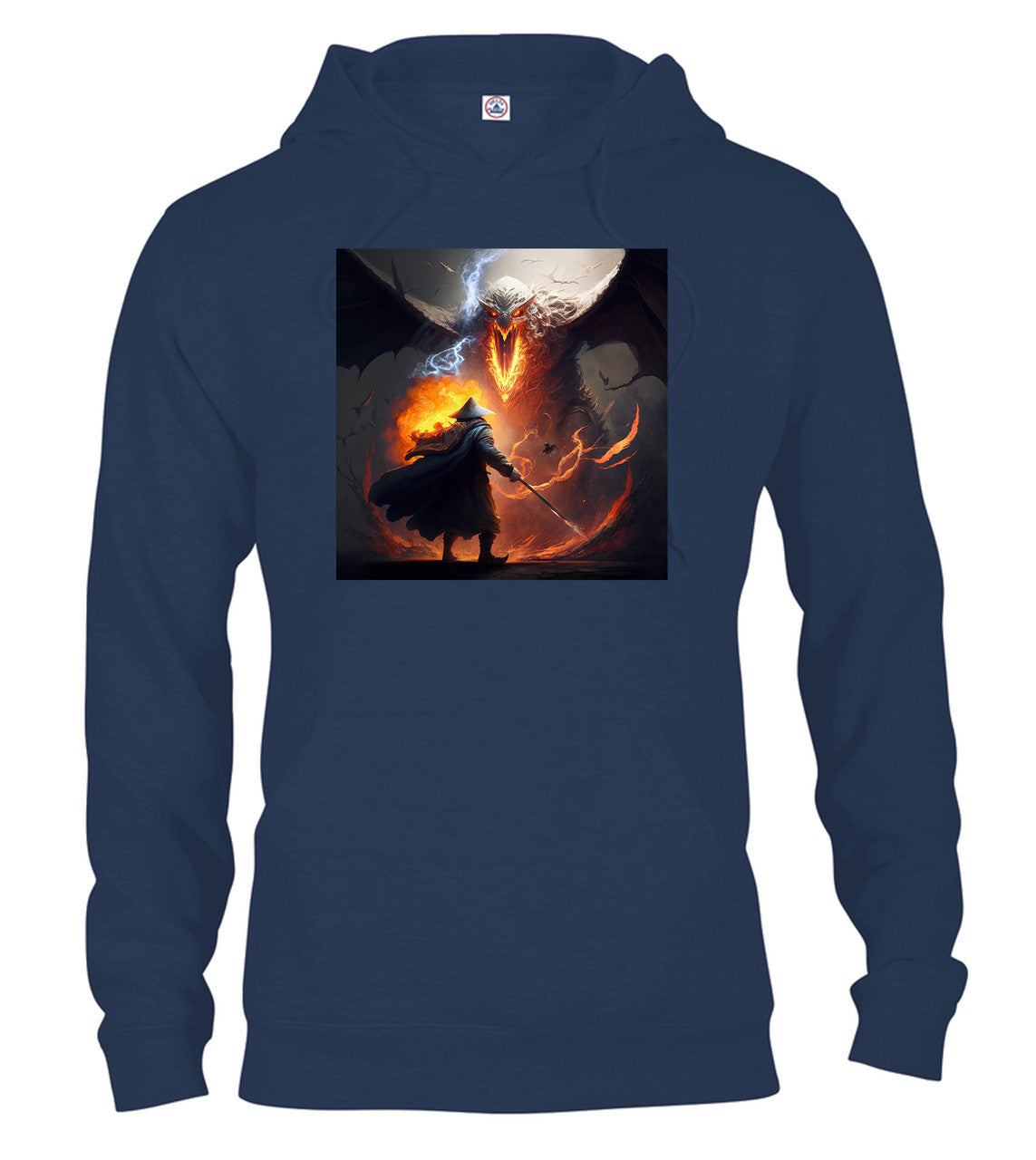 Navy Against the Fire Fantasy Hoodie