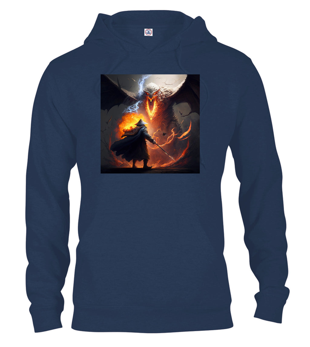 Navy Against the Fire Fantasy Hoodie