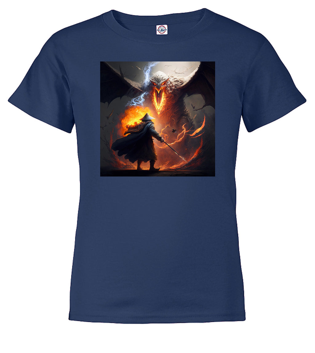 Navy Against the Fire Fantasy Youth/Toddler T-Shirt