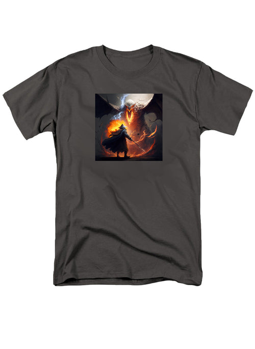 Charcoal Against the Fire Fantasy T-Shirt