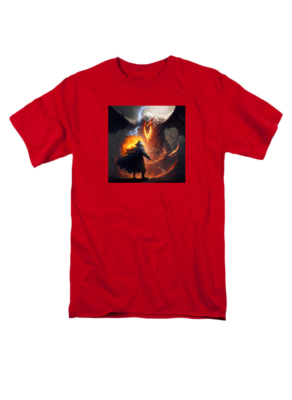 Red Against the Fire Fantasy T-Shirt