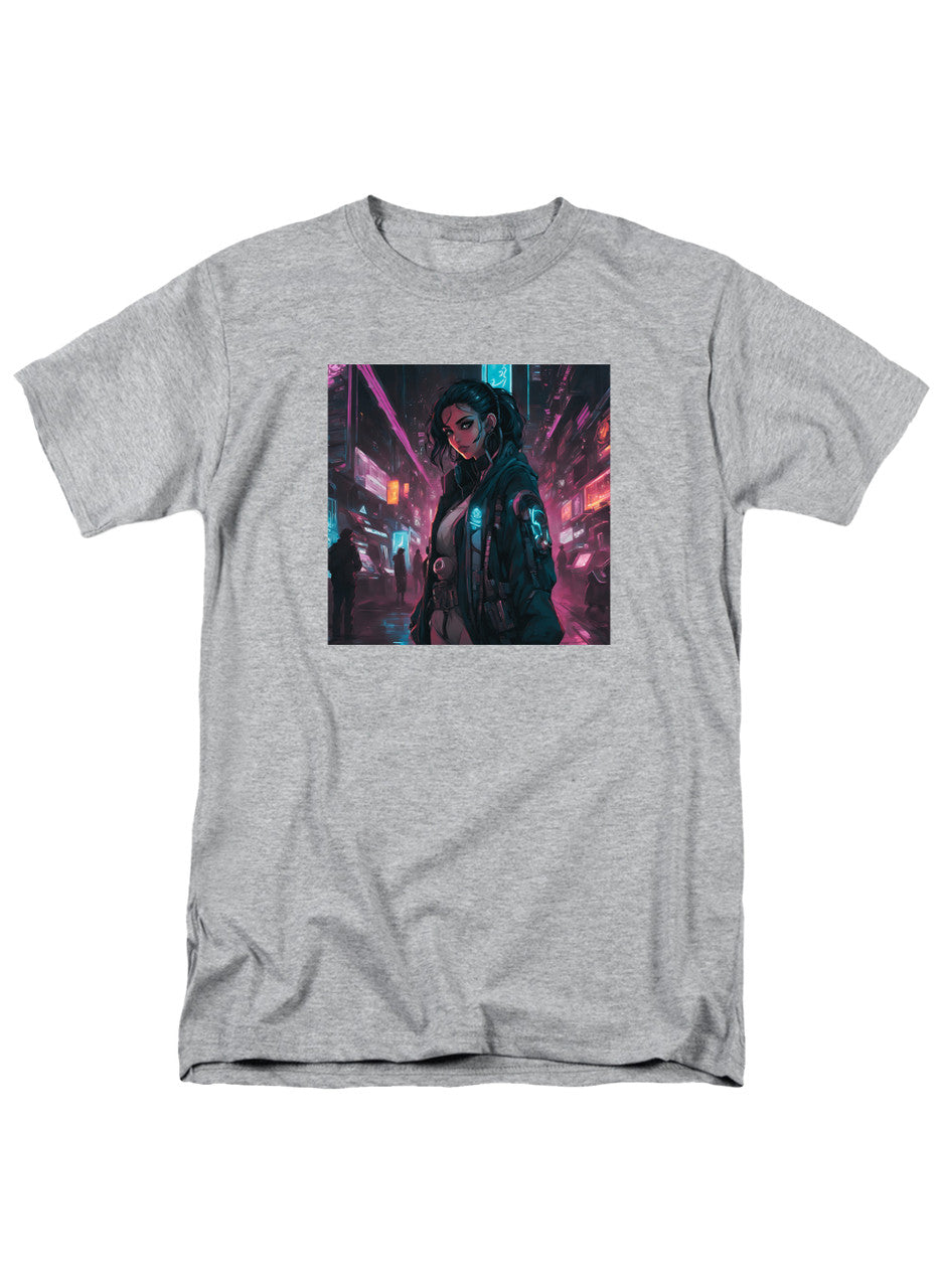 Gray Cyberpunk T-Shirt