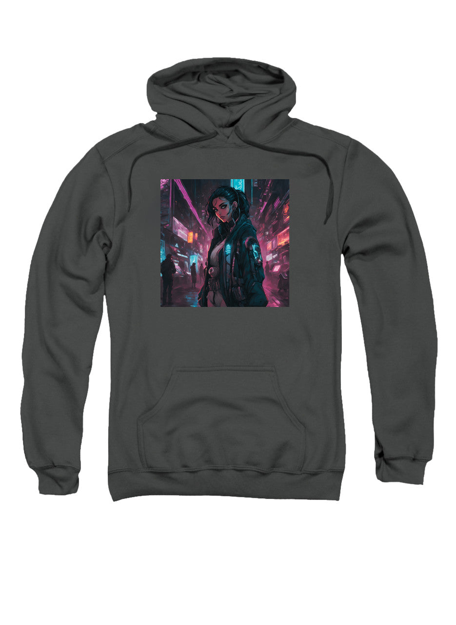 Charcoal Cyberpunk Hoodie