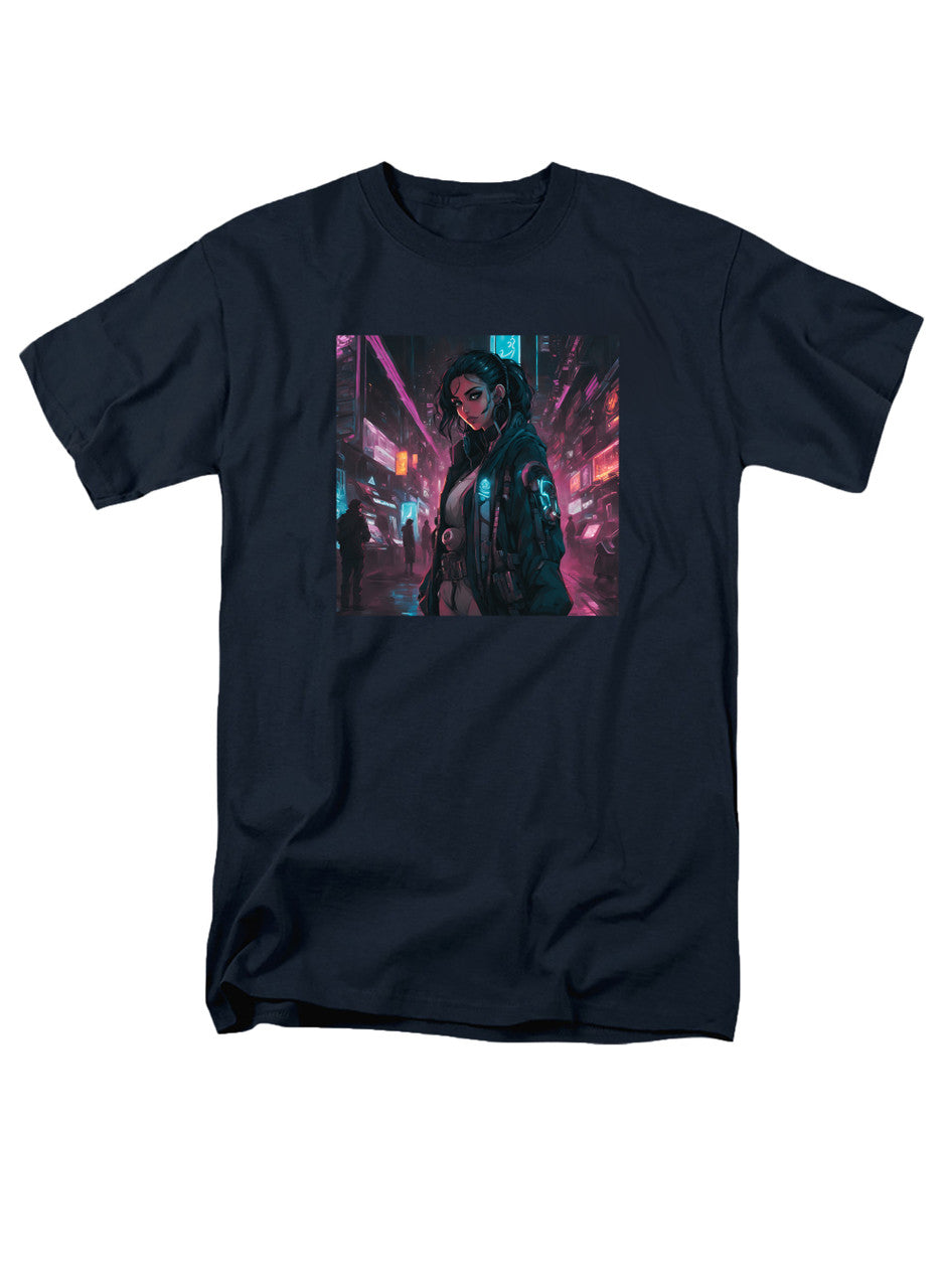 Navy Cyberpunk T-Shirt