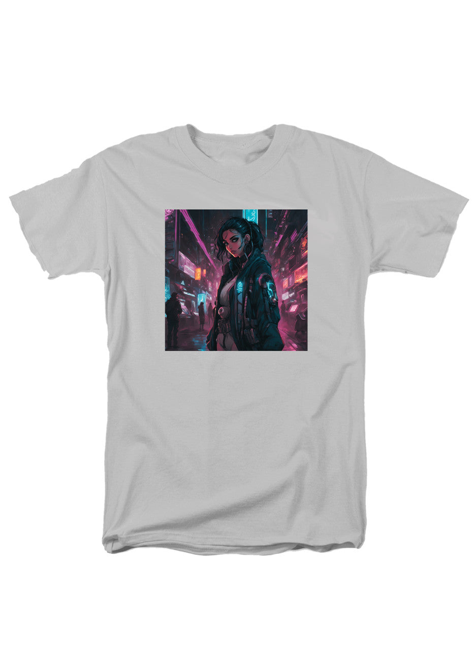 White Cyberpunk T-Shirt