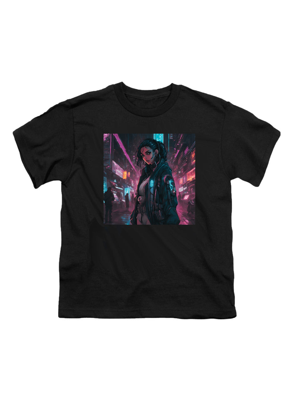 Black Cyberpunk Youth/Toddler T-Shirt