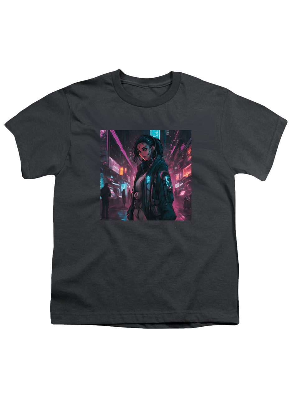 Charcoal Cyberpunk Youth/Toddler T-Shirt