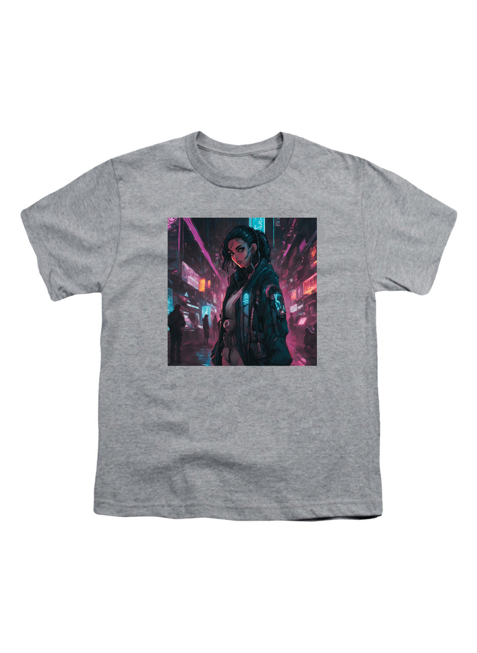Gray Cyberpunk Youth/Toddler T-Shirt